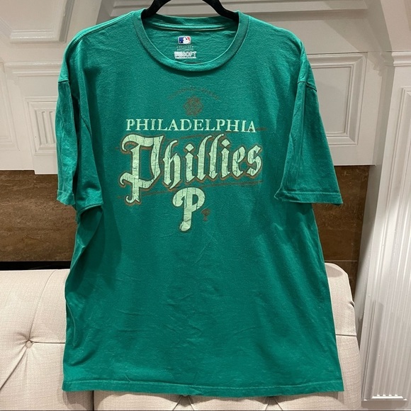 Other - R: Philadelphia Phillis Baseball team Men’s Green T-Shirt Sz 2XL